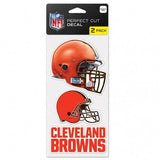 Cleveland Browns Set of 2 Die Cut Decals - Team Fan Cave