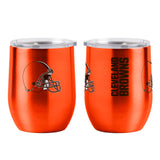 Cleveland Browns Travel Tumbler 16oz Stainless Steel Curved-0