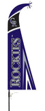 Colorado Rockies Flag Premium Feather Style CO - Team Fan Cave