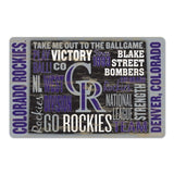 Colorado Rockies Sign 11x17 Wood Wordage Design-0