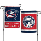 Columbus Blue Jackets Flag 12x18 Garden Style 2 Sided