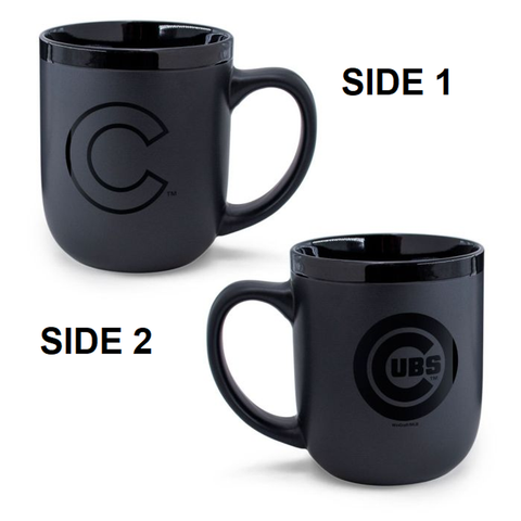 Chicago Cubs Coffee Mug 17oz Matte Black-0