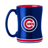 Chicago Cubs Coffee Mug 14oz Sculpted Relief Team Color-0