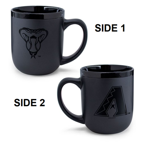 Arizona Diamondbacks Coffee Mug 17oz Matte Black-0