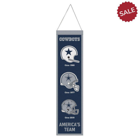 Dallas Cowboys Banner Wool 8x32 Heritage Evolution Design