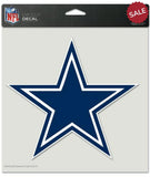 Dallas Cowboys Decal 8x8 Die Cut Color