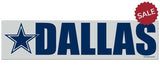 Dallas Cowboys Decal Bumper Sticker