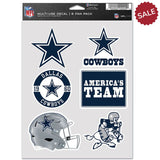 Dallas Cowboys Decal Multi Use Fan 6 Pack-0