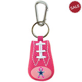 Dallas Cowboys Keychain Breast Cancer Awareness Ribbon Pink Football - Team Fan Cave