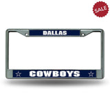 Dallas Cowboys License Plate Frame Chrome Printed Insert