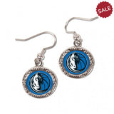 Dallas Mavericks Earrings Round Style - Special Order-0