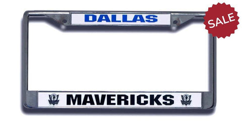 Dallas Mavericks License Plate Frame Chrome - Team Fan Cave