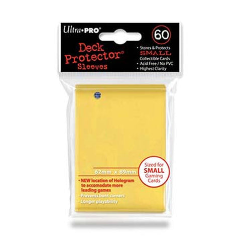 Deck Protectors - Small Size - Yellow (One Pack of 60)