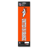 Denver Broncos Decal Die Cut Slogan Pack - Team Fan Cave