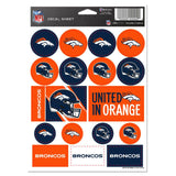 Denver Broncos Decal Sheet 5x7 Vinyl-0