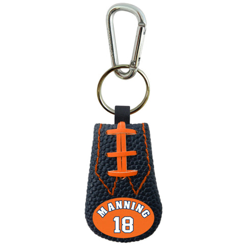 Denver Broncos Keychain Team Color Football Peyton Manning Design CO-0