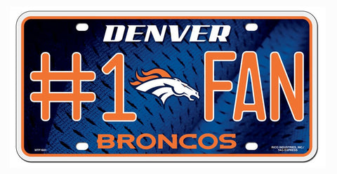 Denver Broncos License Plate #1 Fan-0