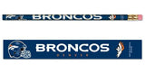 Denver Broncos Pencil 6 Pack - Team Fan Cave