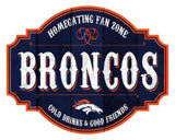 Denver Broncos Sign Wood 12 Inch Homegating Tavern