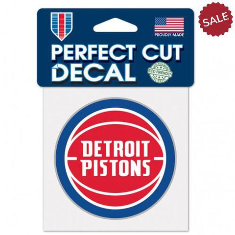 Detroit Pistons Decal 4x4 Perfect Cut Color - Special Order