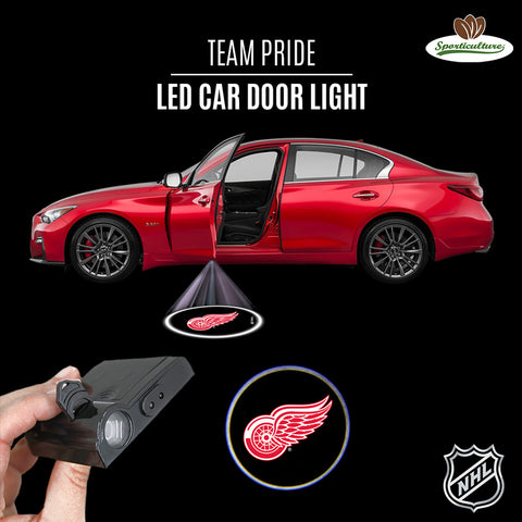 Detroit Red Wings Car Door Light LED Special Order-0