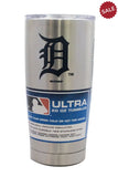 Detroit Tigers Travel Tumbler 20oz Ultra Silver CO