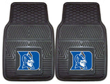 Duke Blue Devils Heavy Duty 2-Piece Vinyl Car Mats