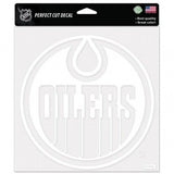 Edmonton Oilers Decal 8x8 Perfect Cut White Special Order - Team Fan Cave