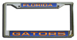 Florida Gators License Plate Frame Laser Cut Chrome