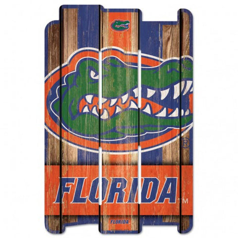 Florida Gators Sign 11x17 Wood Fence Style-0