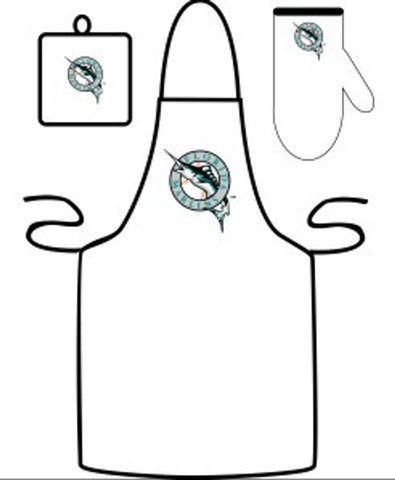 Florida Marlins Grilling Apron Set-0