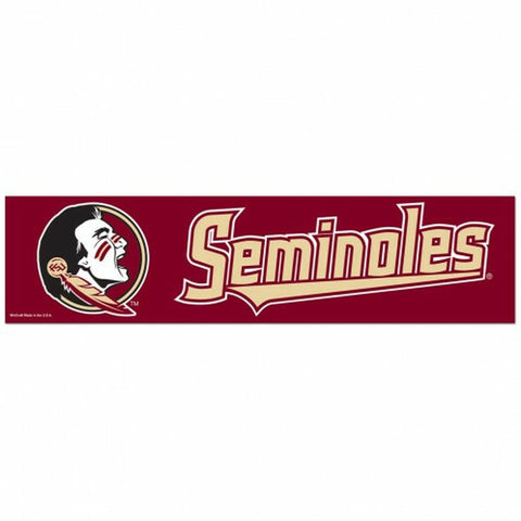 Florida State Seminoles Decal 3x12 Bumper Strip Style