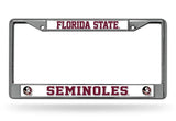 Florida State Seminoles License Plate Frame Chrome - Team Fan Cave