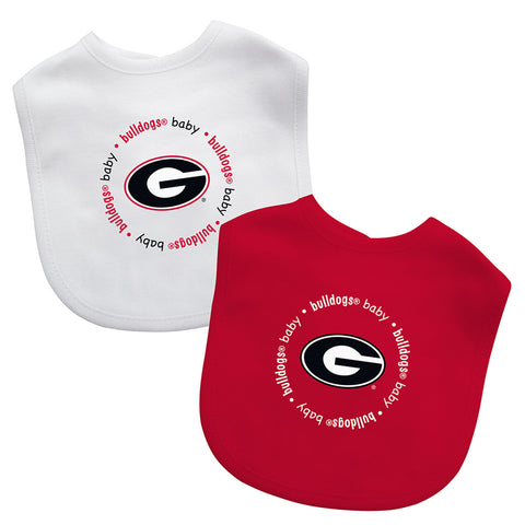 Georgia Bulldogs Baby Bib 2 Pack-0