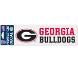 Georgia Bulldogs Decal 3x10 Perfect Cut Wordmark Color-0