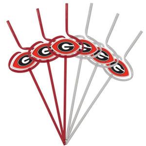 Georgia Bulldogs Team Sipper Straws - Team Fan Cave