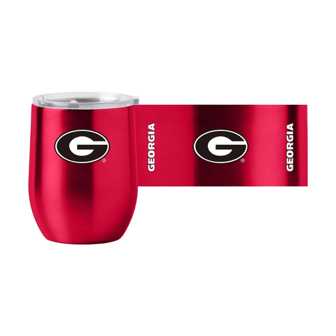 Georgia Bulldogs Travel Tumbler 16oz Stainless Steel Curved-0