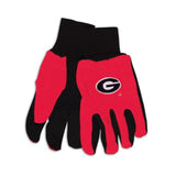 Georgia Bulldogs Two Tone Gloves - Adult - New Logo