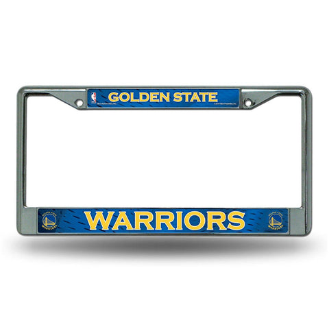 Golden State Warriors License Plate Frame Chrome