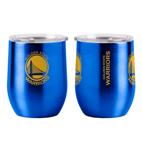 Golden State Warriors Travel Tumbler 16oz Stainless Steel Curved-0