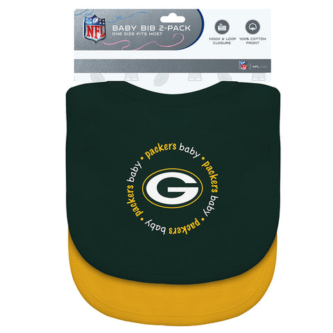 Green Bay Packers Baby Bib 2 Pack-0