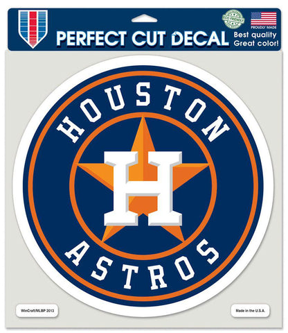 Houston Astros Decal 8x8 Die Cut Color