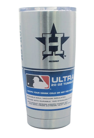 Houston Astros Travel Tumbler 20oz Ultra Silver-0