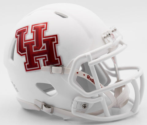 Houston Cougars Helmet Riddell Replica Mini Speed Style Matte White-0