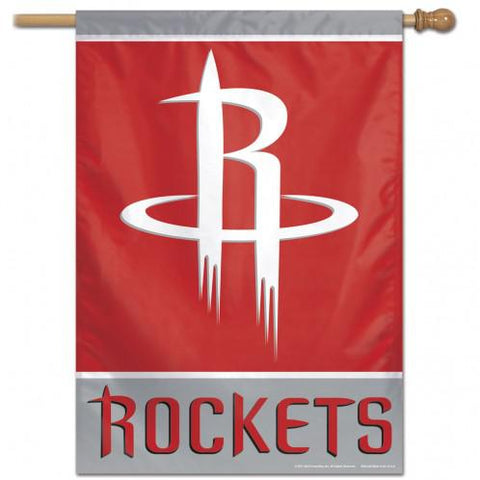 Houston Rockets Banner 28x40 Vertical - Special Order - Team Fan Cave