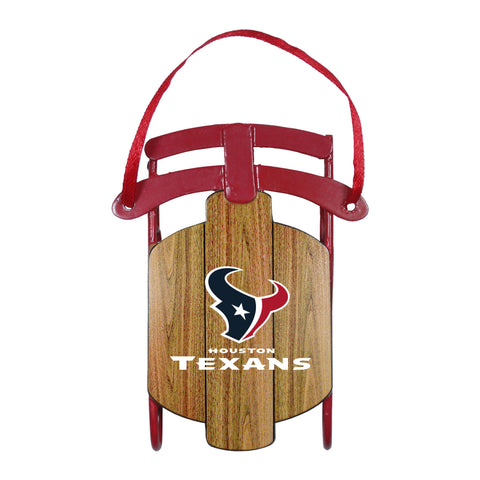 Houston Texans Ornament Metal Sled - Team Fan Cave