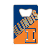 Illinois Fighting Illini Bottle Opener Credit Card Style - Special Order - Team Fan Cave