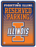 Illinois Fighting Illini Metal Parking Sign - Special Order