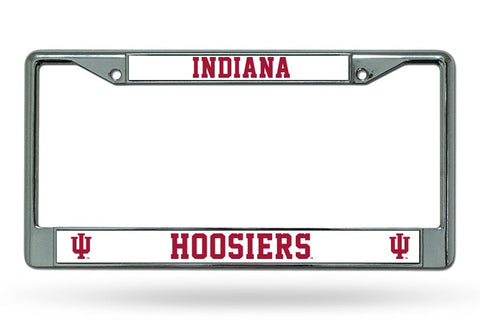 Indiana Hoosiers License Plate Frame Chrome-0