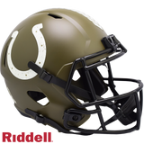 Indianapolis Colts Helmet Riddell Replica Full Size Speed Style Salute To Service-0